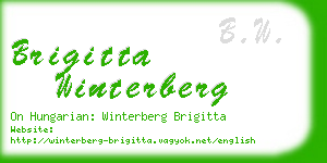 brigitta winterberg business card